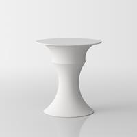 Olimpo  designer coffee table by Servetto - white 1